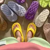 Flops platforma stringi klapki klapki kobiety chmurowe kapcie Eva grube podeszwa slajdy buty cukierki kolor swobodny sandały plażowe na zewnątrz lato 2022
