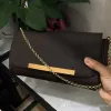 2024 Chain Bag Real Oxidation Pu Leather Fashion Påsar Kvinnor Små koppling Purs Favorit Wallet Woman Axel Väskor Handväska