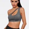 Une épaule sous-vêtements de sport Fitness Yoga séchage rapide résistant aux chocs gilet soutien-gorge de course pour les femmes 231226