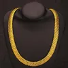 Herringbone Chain 18K Yellow Gold Filled Classic Mens Necklace Solid Accessories 23 6 Inches Long3077