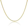 Pendanthalsband 1 2mm 24K Pure Gold Color Chains Halsband Snake Chain för män Kvinnor lyxiga bröllop smycken hög kvalitet1243y