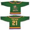 Mighty Ducks Movie Jersey 14 Antti Aalto 21 Ted Donato 22 Luis Mendoza 31 Steve Shields 56 Russ Tyler 86 Shjon Podein Hockeyshirts