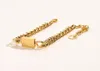 Luxury Design Necklace Choker Chain 18K Gold Plated Stainless Steel Necklaces Pendant Fashion Bracelet Bangle Wristband Chain Wome3609203