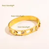 Bangle Designer Branded Bracelets Women Bangle Luxury Designer Jewelry 18K Gold Plated Stainless steel Wedding Lovers Gift Bangles Wholesale 2024 bracelet bangle