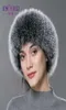 Ciesz się futrzanymi kobietami zimowymi opaskami na głowę prawdziwą futra futra Kobieta na nakrycia głowy ciepłe modne ucha Elastyczne nowe Rosja.