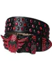 Lyxbanden strassbälten för män Kvinnor Jeans Cowgirl Cowboy Leather Western Diamond Studded Belt3286548