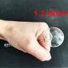 Tubo de vidro queimador de óleo 3cm bola grande 5,9 polegadas de comprimento cachimbos 15cm transparente pirex grosso claro grande artesanato segurar tubos de fumar LL