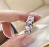S925 plata pura de alta calidad diseño de París anillo de encanto con forma de rectángulo diamante decorar encanto mujeres joyería regalo PS64171761963