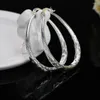 Hoop Earrings 2023 925 Sterling Silver Fashion Dress Woman Christmas Valentine's Day Glamour Jewelry Gift Wholesale