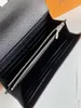 Designer de moda masculina mulheres sacos de couro genuíno designer de moda luxo mulheres carteira longo ferrolho carteiras sacos de embreagem com caixa m61179 cartão titular bolsa