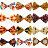 Dog Apparel 50pcs Collar Charms With Pumpkin Patterns Pet Supplies Sliding Bow Tie Accessories Bows