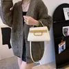 Sac à main de bonne qualité pour femmes, sac à main à bandoulière simple avec lettre, tendance