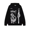 Herren Hoodies Y2K Graffiti Street Frauen Casual Sport Hoodie Herbst und Winter lose Cartoon Print Pullover trendige Marke Paar Sweatshirt