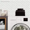 Wallpapers Eenvoudige Roze Verdikte Muurstickers Keuken Vloertegels Waterdichte Badkamer 3D Wallpaper Thuis Woonkamer Decoratie