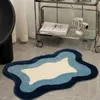 Gradient Color Difts Miękkie pluszowe zagęszczone dywany Prouda Maty podłogowe Dekoracja Anti Slip Chłodka toaleta 231225