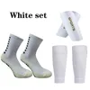 En inställd höjd Elasticitet Soccer Shin Guard ärmar Vuxna kuddar Trusox Antislip Socks Legging täcker Sportskyddsutrustning 231226