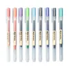 Creative10-teiliges Set Gelstift 05 mm Farbtintenmarkierungsstifte Schreiben Briefpapier Japanischer MUJI-Stil Schule Bürobedarf Geschenk 231225