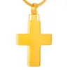 Pendant Necklaces IJD9110 High Quality Stainless Steel Cremation Jewelry Gold Black Rose Silver 4 Colors Bible Cross Necklace