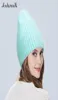 Joshuasilk Women039s Angora Hat Zima na dzianina dla dziewczynki z podwójną lapą z podszewką 16475216