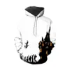 Mode herrkläder 2023 Halloween Costume 3D Digital Print Pullover Hoodie Löst passande pardräkt