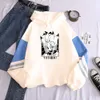 Moda Japón Anime Dr STONE Ishigami Senkuu sudaderas mujeres jerseys Haruku Kawaii gráficos 90s Patchwork sudaderas con capucha