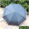 Guarda-chuvas Womens Designer Fl Matic Retro Dobrável Chuva e Brilho Guarda-chuva Logo Preto Branco Gota Entrega Home Garden Housekeeping Órgão Dhqxl