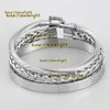 Bangle 2024Royal Roman Bracelets Cable Horseshoe Buckle Bangles For Men Stainless Steel Pulseiras Jewelry Accessories Bracelet Designer Gift Fashion Jewelry