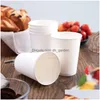 Disposable Cups & Straws White Paper Cup Household Cups Disposable Coffee Tea Party Supplies Drop Delivery Home Garden Kitch Dhgarden Dhonh