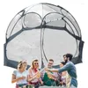 Tentes et abris Tente de camping transparente 4-8 personnes Bulle anti-poussière imperméable à l'eau extérieure pour la fête de jardin d'arrière-cour épaissie