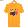 Psychos Bunnys Summer Castary Tシャツメンズレディーススケルトンウサギ2024 New Design Multi Style Men Shirt Fashion Designer TshirtカップルショートボスPolo 697