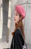 2020 Nowa wersja koreańska wszechstronna wełna beret jesienna zima ciepła siatka czerwona moda pączek czapka dyniowa spot9820412