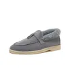 LP Woolen Shoes Men's and Women's Slip-On Loafers Lamm Wool Loafers.