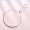 Bracelets à maillons en argent pur 15-21 CM, Bracelet de Tennis, bijoux pavés de 3mm/4mm, CZ scintillant, couleur or, cadeau éternel pour femme, superbes bijoux 925