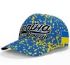 Casquette de baseball Ukraine 3d sur mesure nom numéro équipe Logo Aw chapeau Ukr pays voyage nation ukrainienne drapeau ukrainien couvre-chef3167604