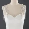 Wedding Bridal Lace Wrap Necklace Pearls Beads Full Body Shoulder Chain Dress Jacket Beading Crystals Bolero White Charming Orname6338510