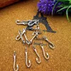 300 pièces 20 5mm bricolage argent plaqué alliage métal crochet de poisson connecteur breloques pour bracelet à bricoler soi-même Charms2886