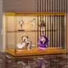 Storage Boxes Bins Blind Box Display Rack Bubble Mat Handle Dustproof Transparent Cabinet Am Violent Bear Drop Delivery Otktf