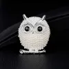 Owl Brosch Pearl Pins Silver Gold Bird Brosches Business Suit Dress Tops Corsage For Women Men Fashion Jewelry