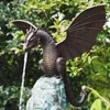 Sculpture de Dragon respirant le feu en moulage de précision, fontaine en résine, paysage aquatique, décoration de jardin de maison, 231225