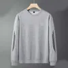 Fashion Casual Men's Chaopai Classic Long-Sleeved Crew Neck Print Minimalist Pullover Par Hoodie