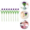 Decoratieve Bloemen 8 Stuks Simulatie Tulp Tulpen Nep Decor Tak Planten Kunstmatige DIY Gesimuleerd Versieren Boeket Bruid Thuis