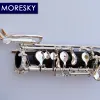 MORESKY Professional C Key Oboe of ebony Semi-automatic Fully automatic Oboe Style Cupronickel Plated Silver