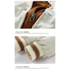 3 colori 2023 Cappotto di cotone da uomo Moda invernale addensato con cappuccio Falso in due pezzi Giacca calda allentata Vintage 231226