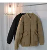 冬の男性パーカー秋のファッション基本スタイルスタンドアップカラーパンダウン高品質のメンズコットンジッパーストリートボンバージャケットコート