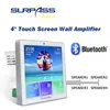 Amplifiers Smart Home Audio 4 Channel Wireless Bluetooth In Wall Amplifier Touch Screen,Flushmounted Radio,USB Amplifier,Power for Speaker 2