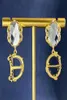 Dames Nieuw ontworpen oorbellen Studs G Lettersdiamonds kristallen hangers 18K verguld Anti-allergie dames oorclip Designer sieraden D986321416