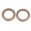 Promoção de cortina! 50 pacotes de anéis de ilhó com diâmetro interno de 43 mm, anel romano de baixo ruído em nanoescala (café)