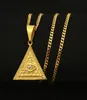 Hip Hop Zincirleri Anniyo Mısır Piramit Kolyeleri Womengold Renk Mısırlılar Horus Takı Gözü Mısır Göz Amuletieroglif4114931