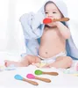 8 Pcs Baby Soft Silicone Suction Cup Bowl Dinner Plate Bib Spoon Fork Set AntiSlip Cutlery for Kids Feeding 231225