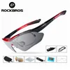 Zonnebril Rockbros Gepolariseerde Fietsbril Uv400 Sportzonnebril Heren Dames Mountainbike Bril 5 Lens Mtb Brillen Fietszonnebril